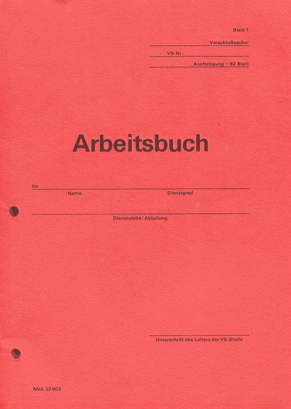 Arbeitsbuch Deckblatt