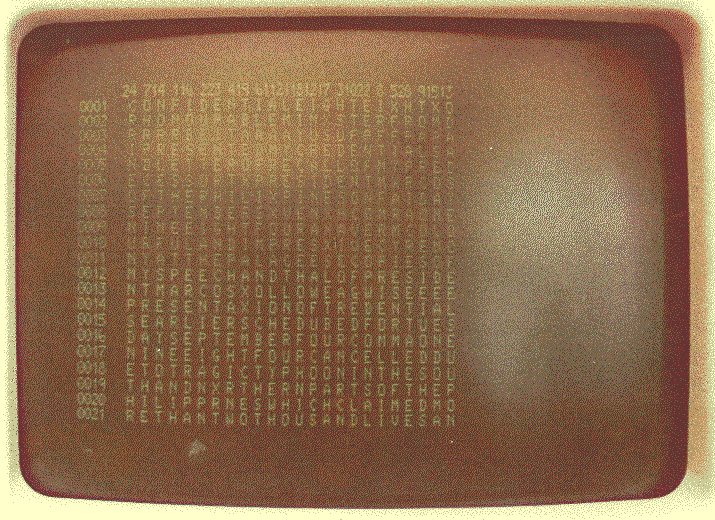 Dekryptierung Bildschirm Foto