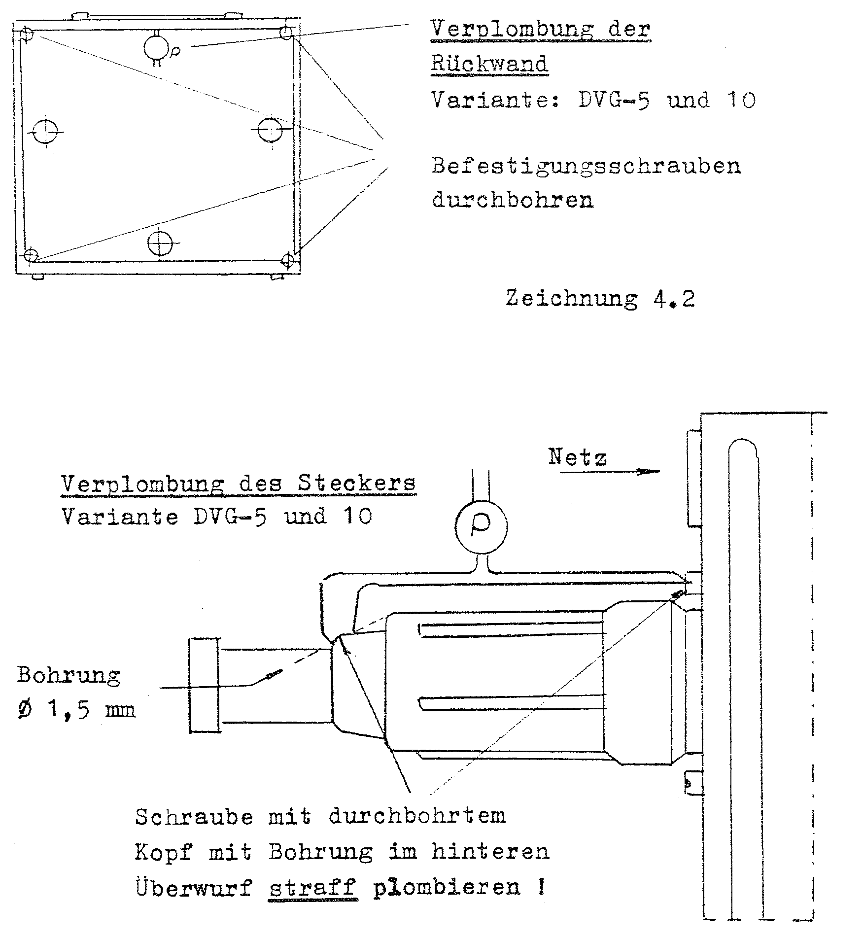 Verplombung DVG
