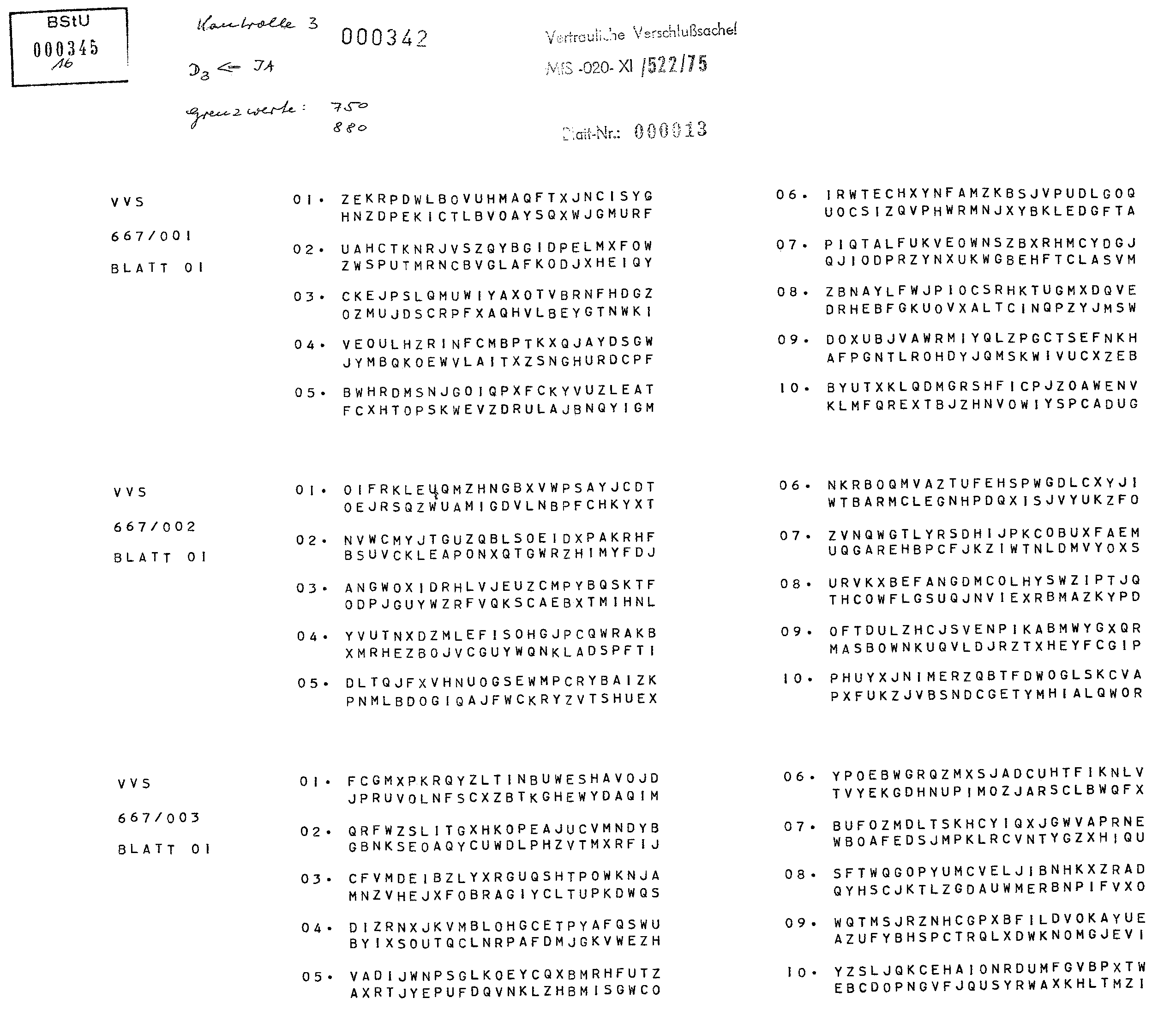P703 Permutationstabelle Typ-667