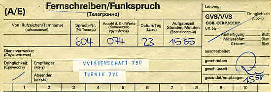 Ausdruck auf gummierten Streifen