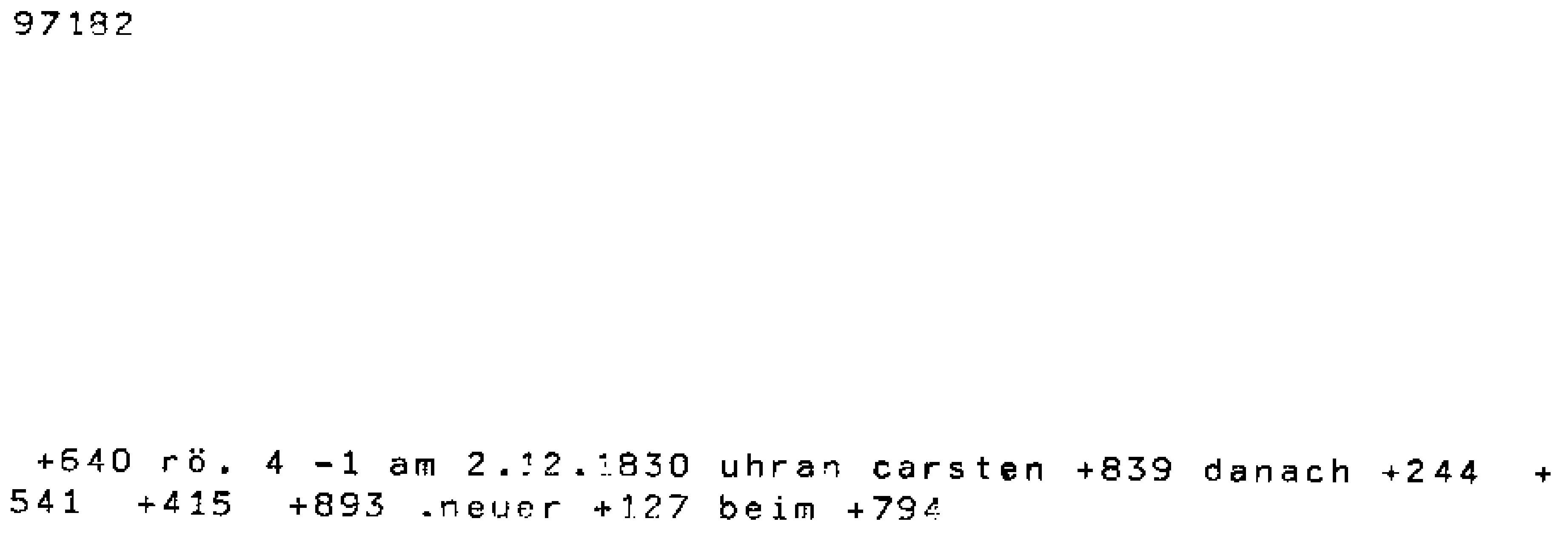 Dechiffriert ohne Codebuch