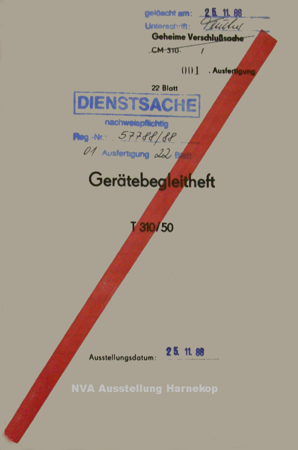 T-310/50 T-310/50 Gerätebegleitheft