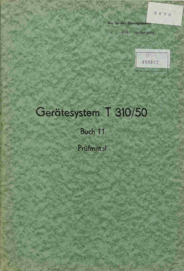 T-310/50 Buch 11
