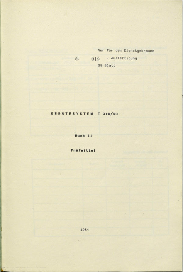 T-310/50 Buch 11