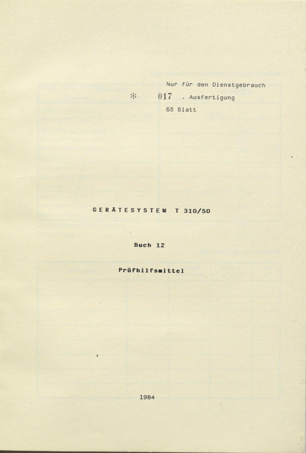 T-310/50 Buch 12