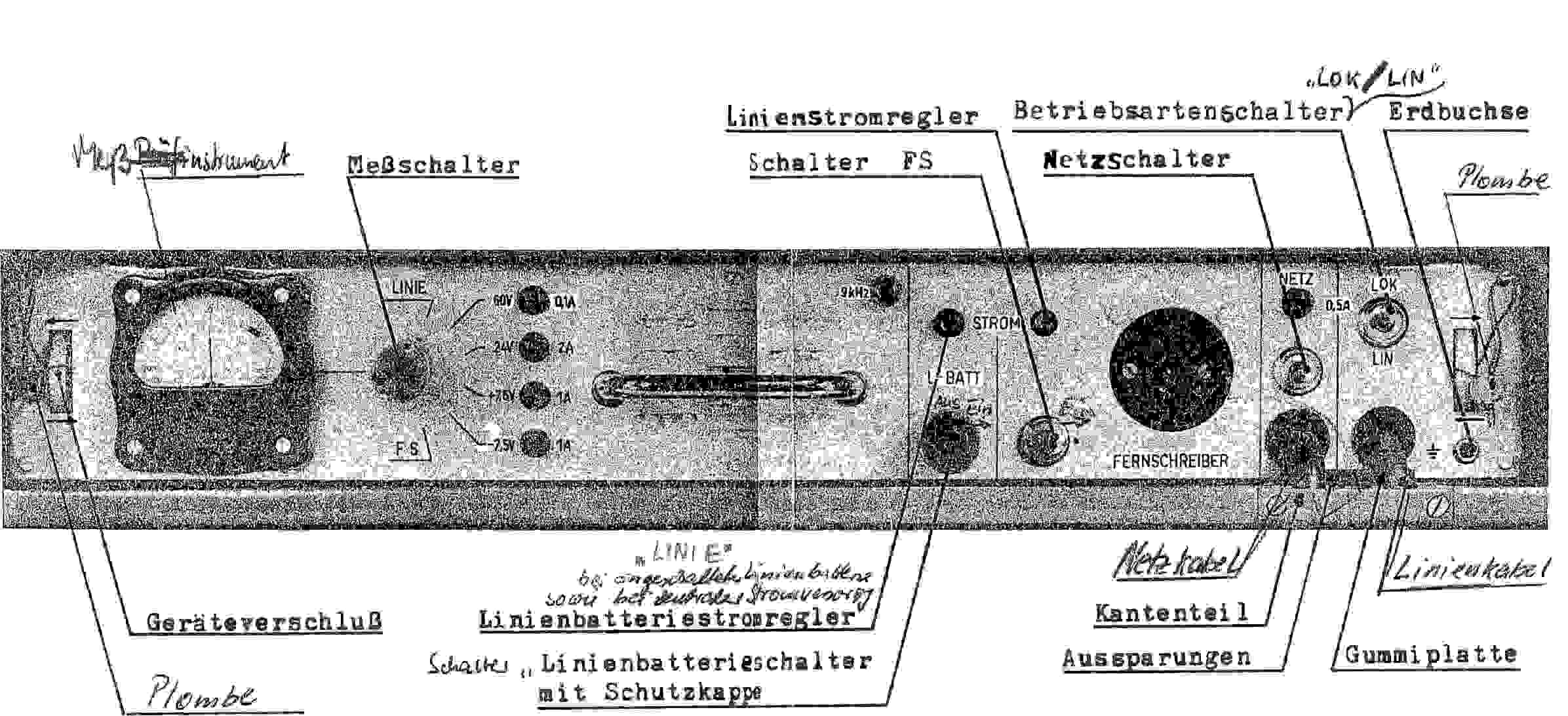 TgS-1M Foto, untere Bedienelemente
