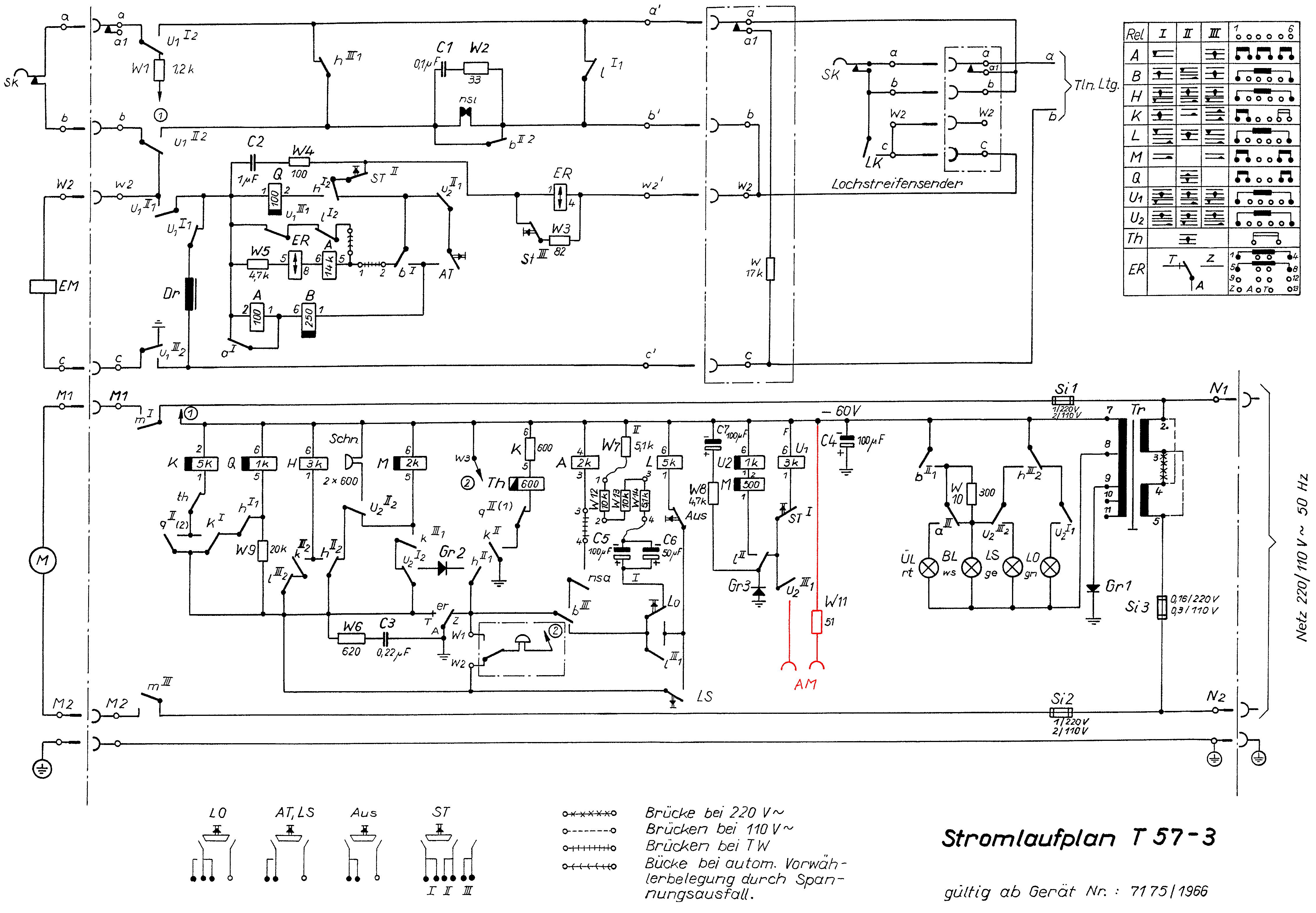 T 57 Stromlaufplan